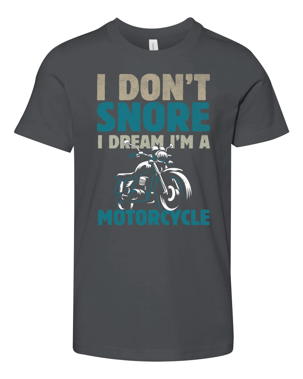 I Dont Snore I Dream Im Motorcycle Youth Unisex Jersey Tee