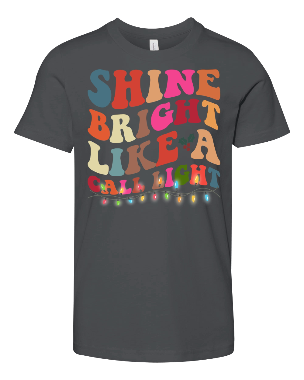 Shine Bright Like A Call Light Youth Unisex Jersey Tee