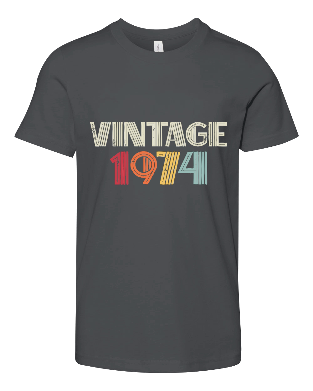 Vintage 1974 Birthday Youth Unisex Jersey Tee