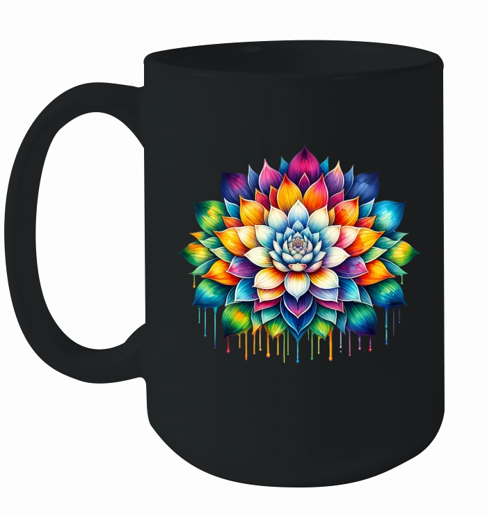 Colorful Mandala Yoga Ceramic Mug