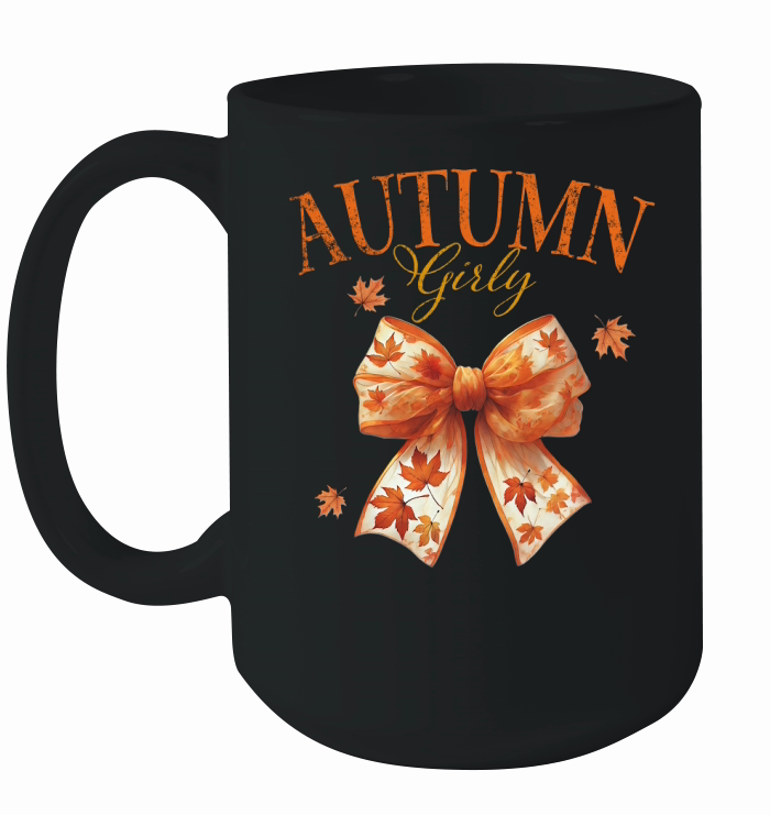 Coquette Fall Autumn Girly Ceramic Mug