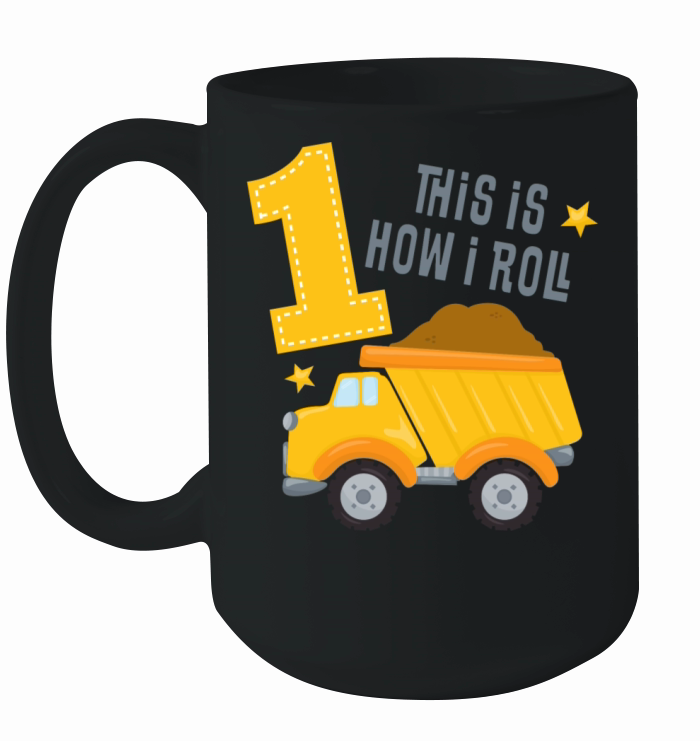 Dump Truck 1st Birthday Ceramic Mug