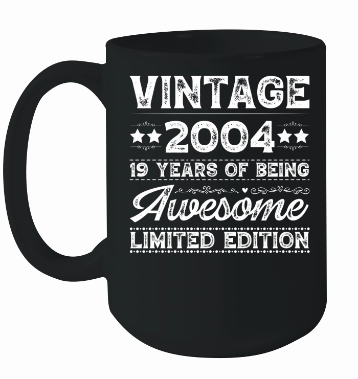 Vintage 2004 Being Awesome Limited Edition Birthday (2) Ceramic Mug
