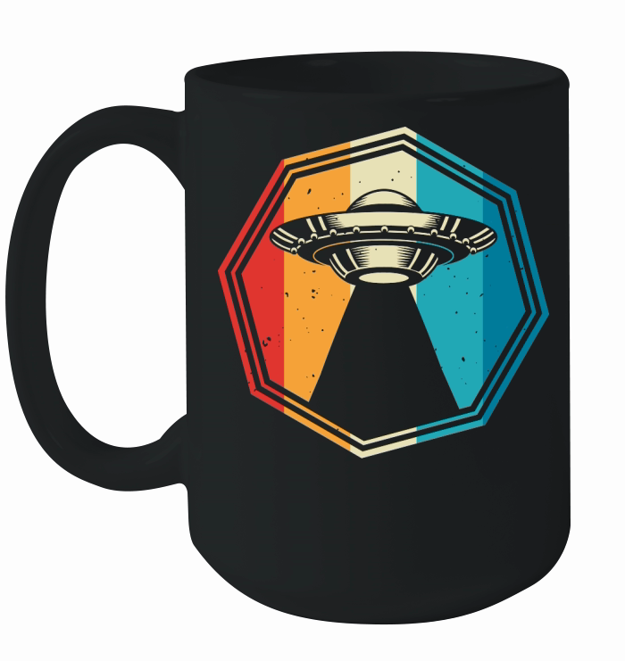 Vintage UFO Alien 7 Ceramic Mug