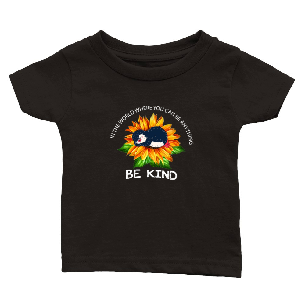 In A World Where You Can Be Anything Be Kind Pengu Classic Baby Crewneck T-shirt