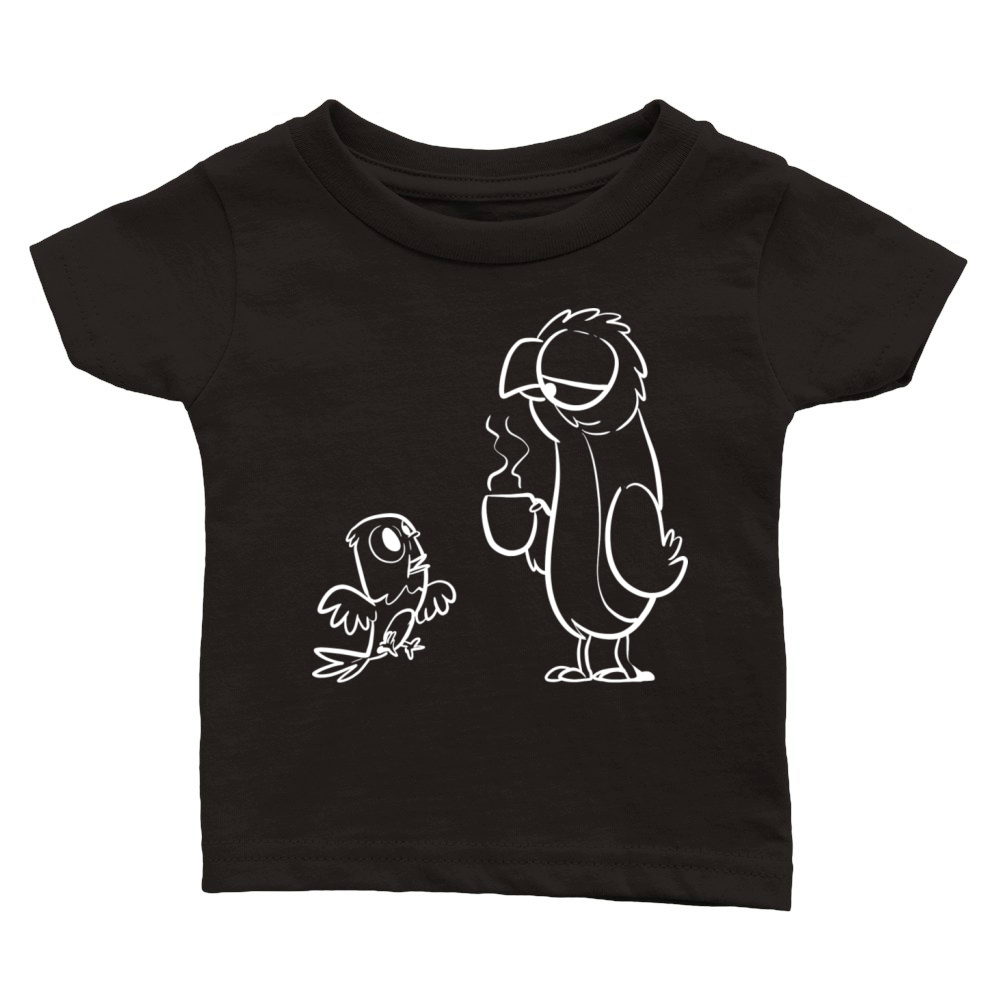 Morning Little Parrot Morning Person Gift Classic Baby Crewneck T-shirt