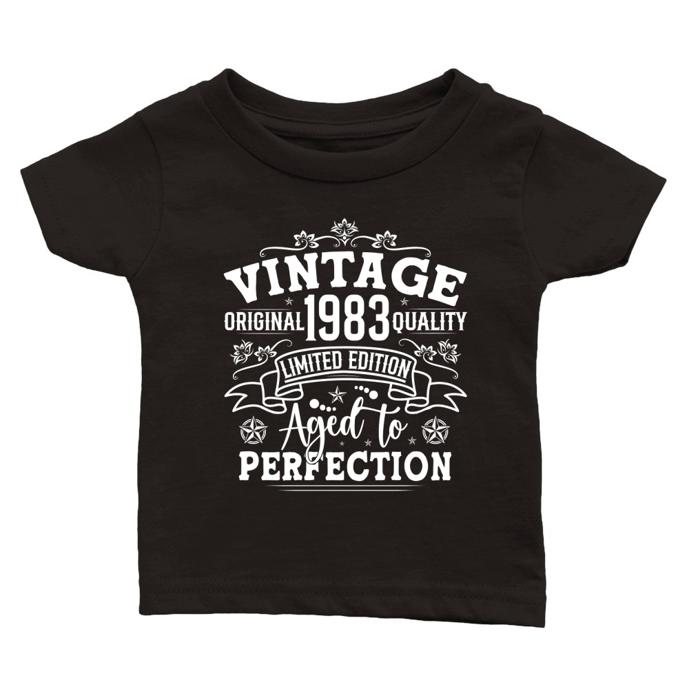 Vintage Birthday TShirt Design Bundle 1983 Classic Baby Crewneck T-shirt