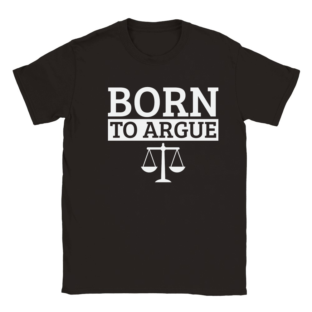 Born To Argue Advocate Law Firm Lawyer Attorney Lawyers Classic Kids Crewneck T-shirt