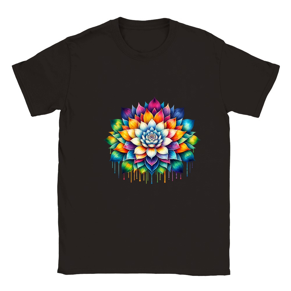 Colorful Mandala Yoga Classic Kids Crewneck T-shirt