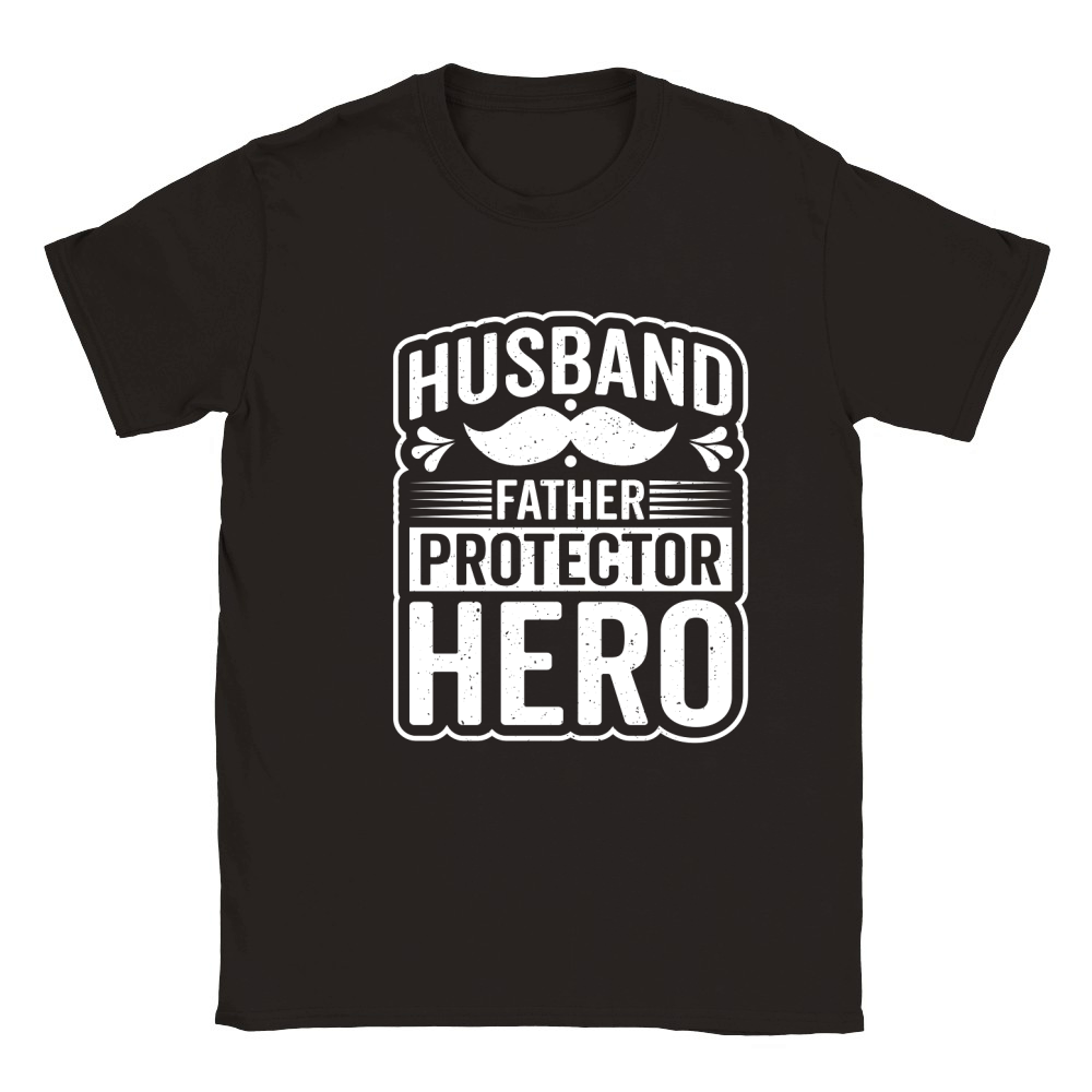 Husband father protector hero 02 Classic Kids Crewneck T-shirt