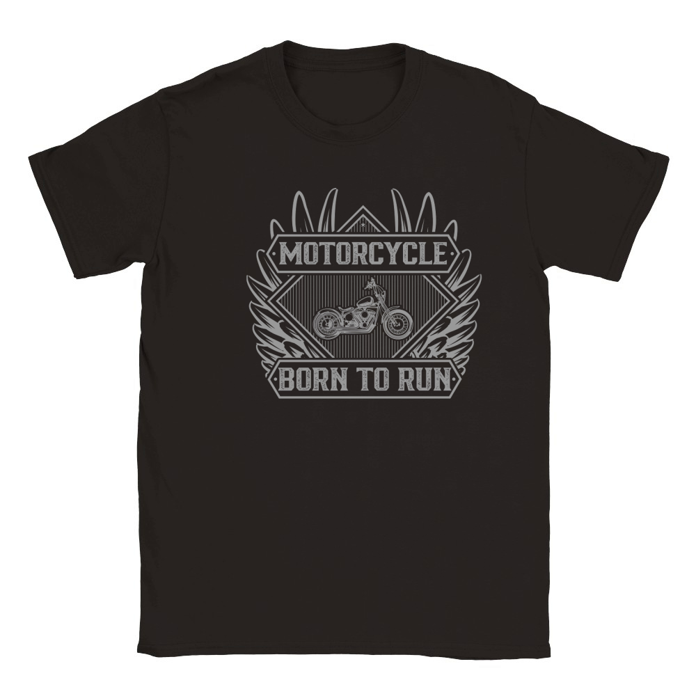Motorcycle born to run Classic Kids Crewneck T-shirt