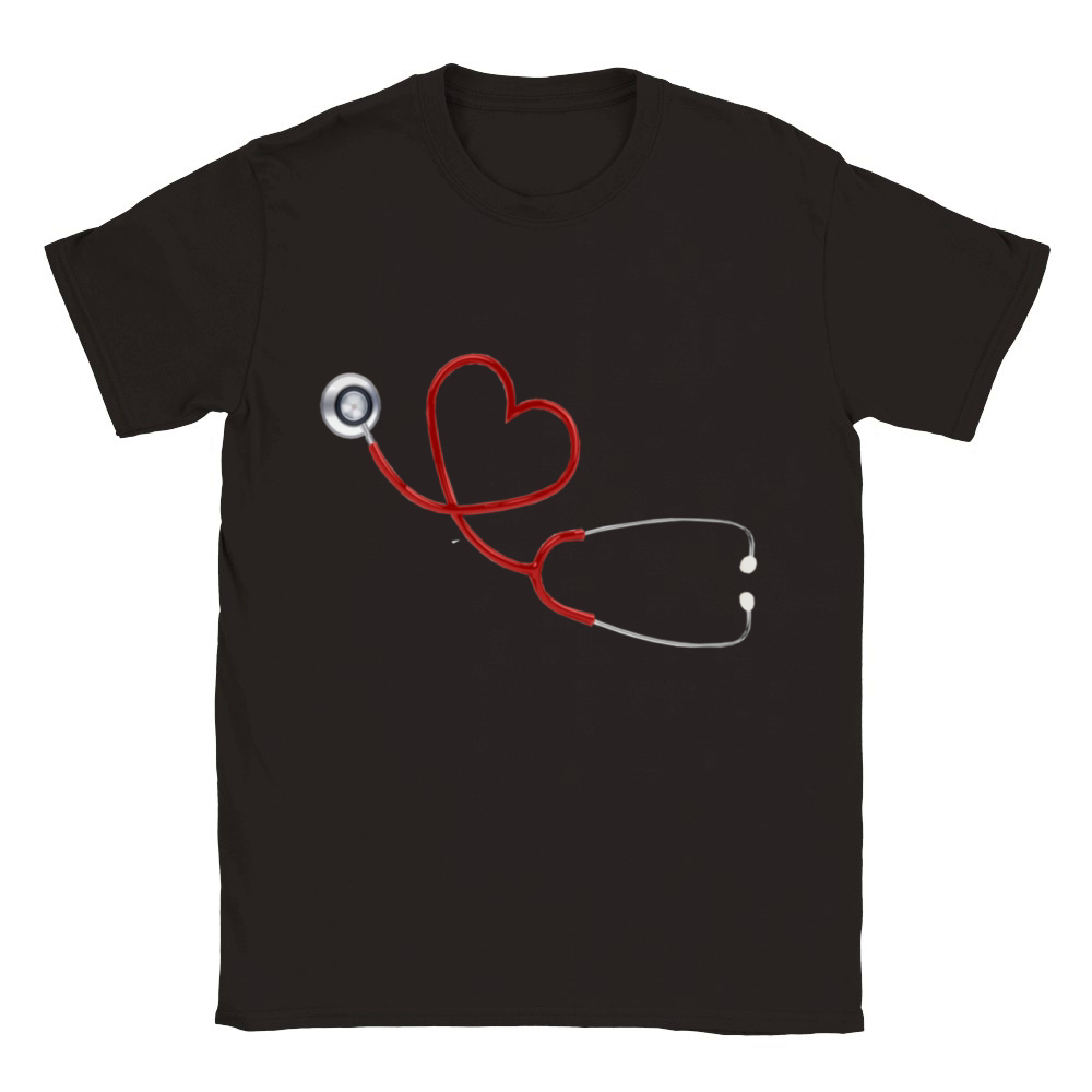 stethoscope heart Classic Kids Crewneck T-shirt