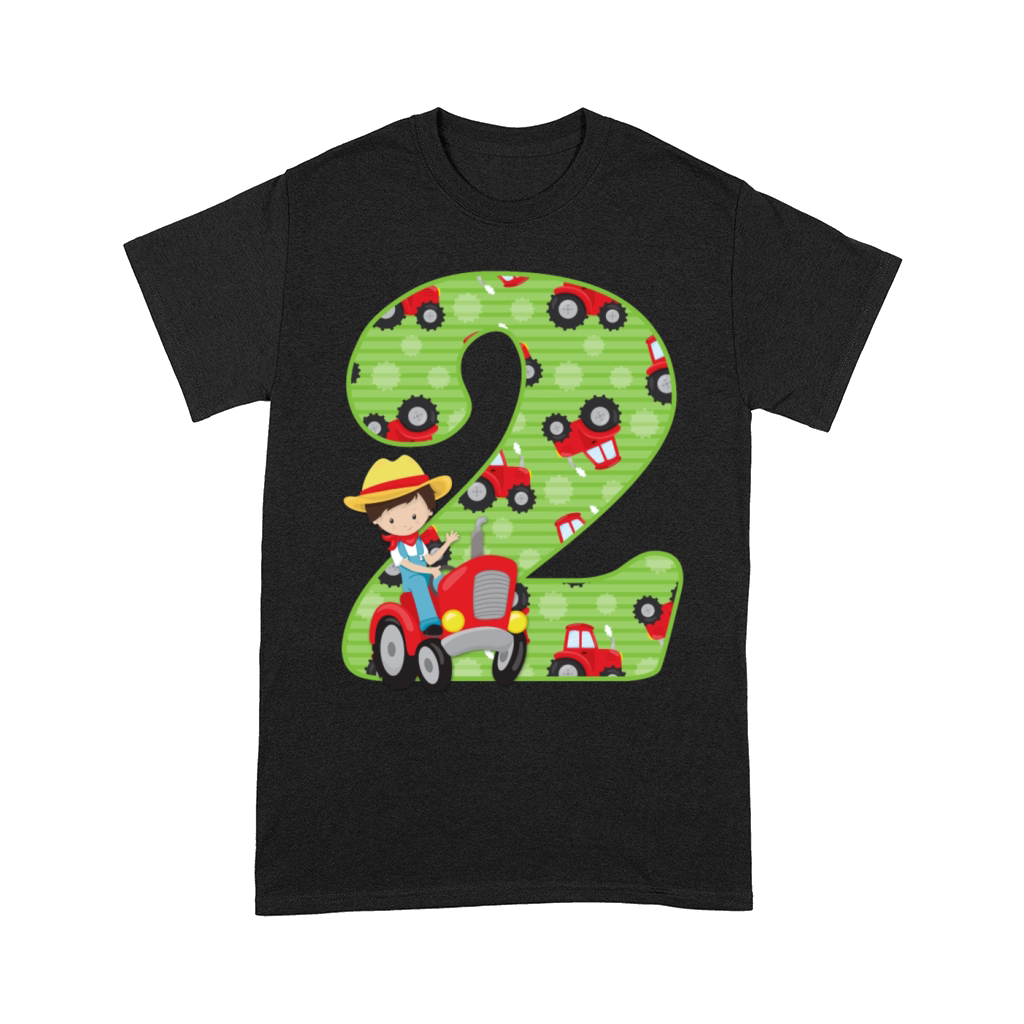 Tractor Boy 2nd Birthday Comfort T-shirt