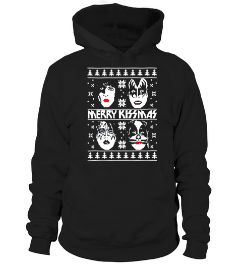 Merry KISSmas Ugly Christmas Hoodie Unisex