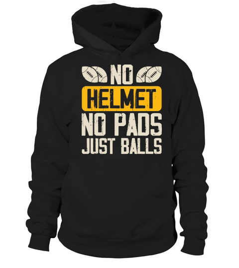 Vintage Rugby Player no Helmet no pads just balls Hoodie Unisex