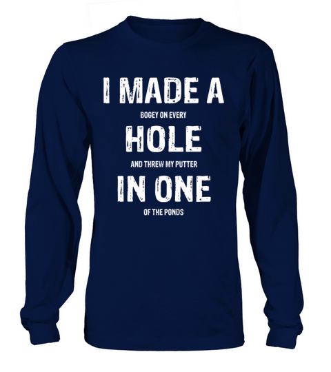 Funny Golf Shirts For Men Women Hole In One Golf Long sleeved Unisex
