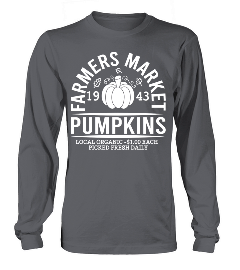Pumpkins Farmer Market Long sleeved Unisex