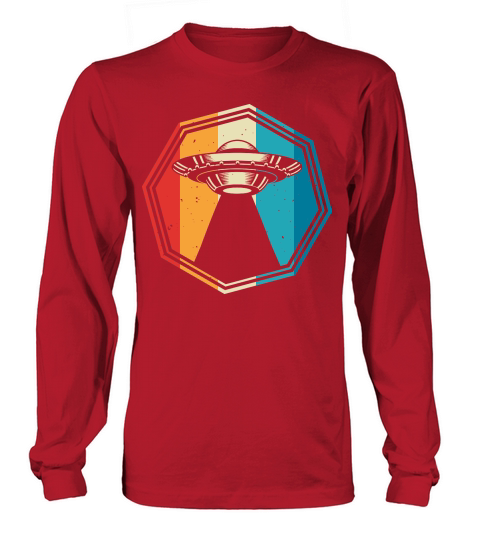 Vintage UFO Alien 7 Long sleeved Unisex