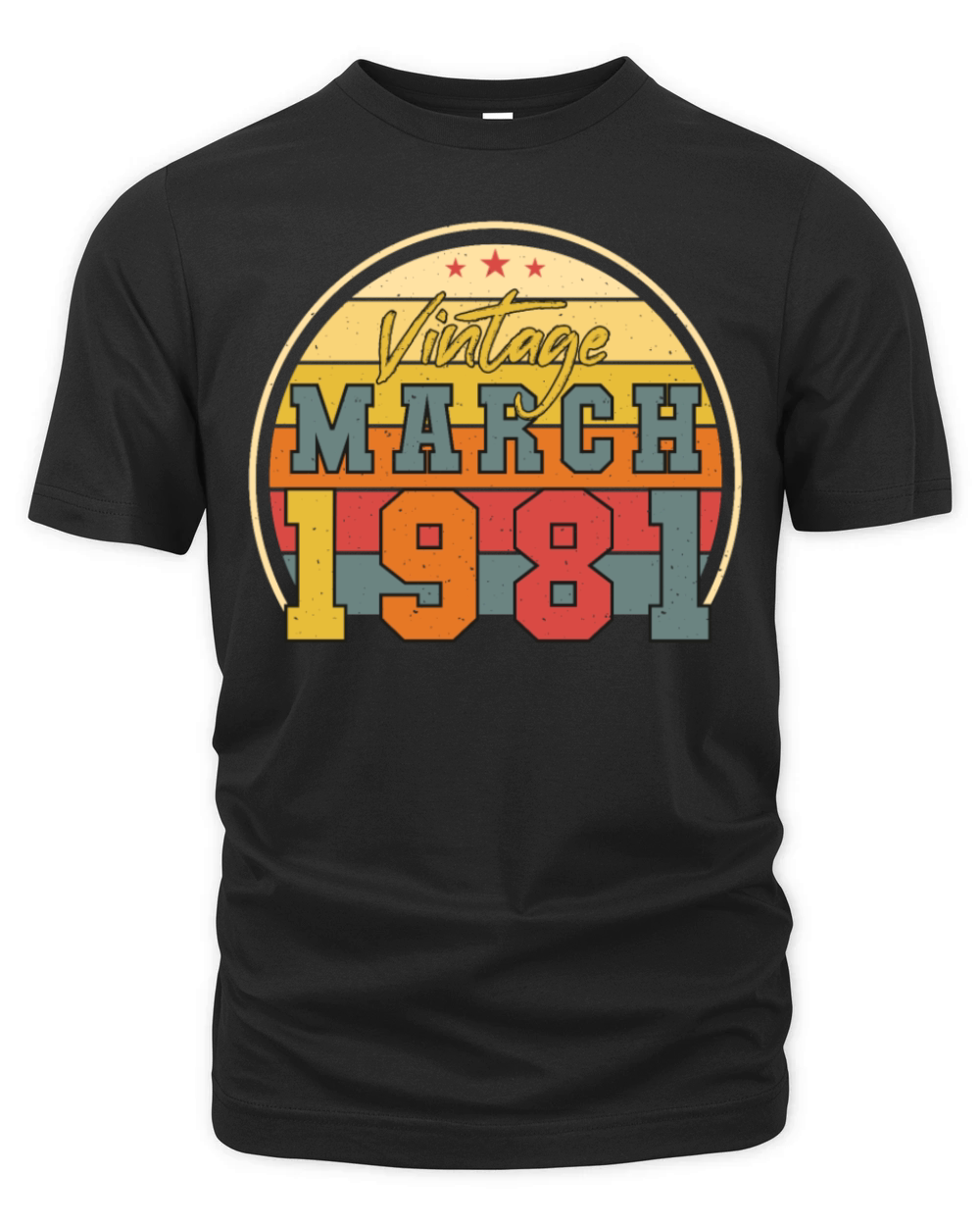 Born March 1981 Retro Organic Unisex T-shirt