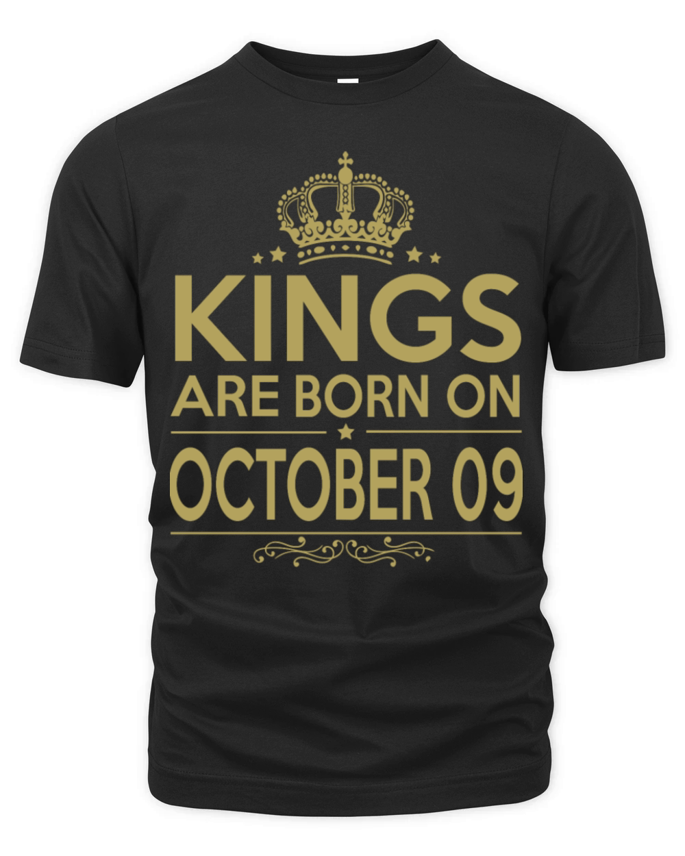 Kings are born on October 09 Organic Unisex T-shirt