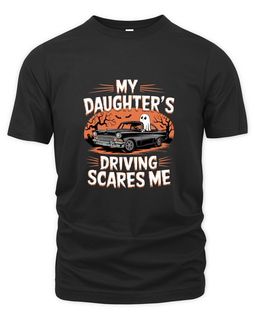 My Daughters Driving Scares Me Organic Unisex T-shirt