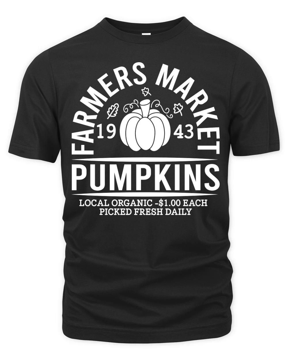 Pumpkins Farmer Market Organic Unisex T-shirt