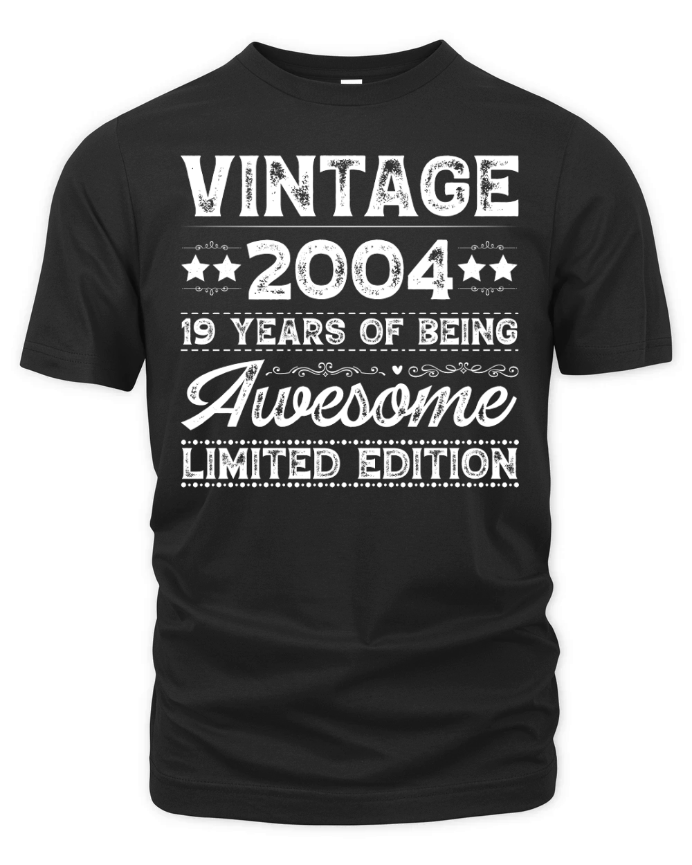 Vintage 2004 Being Awesome Limited Edition Birthday (2) Organic Unisex T-shirt