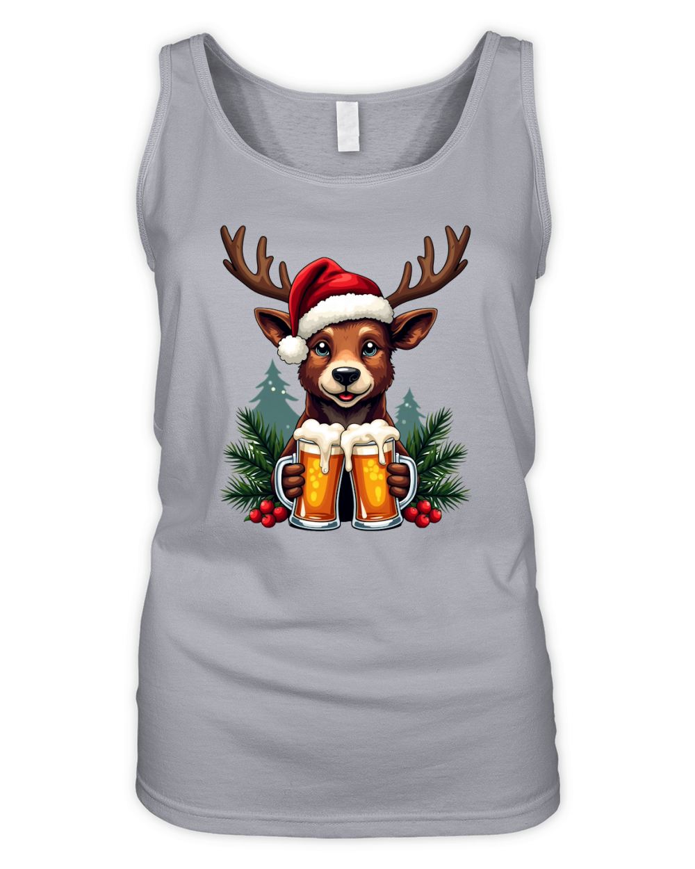 Animal Beer Christmas Sublimation Bundle 15 Organic Women's Tank Top