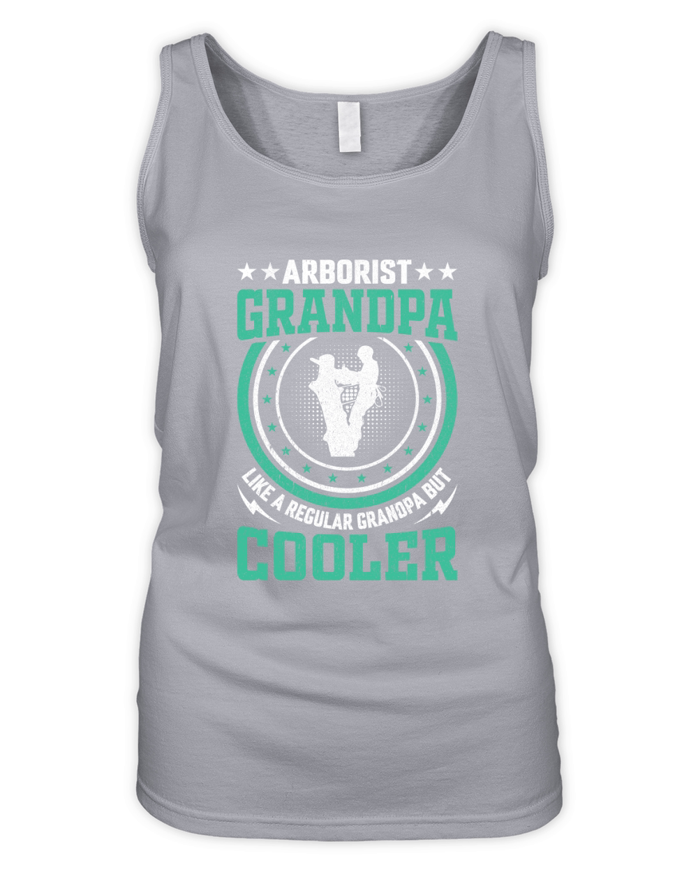 Arborist Grandpa Like A Regular Grandpa But Cooler (3) Organic Women's Tank Top