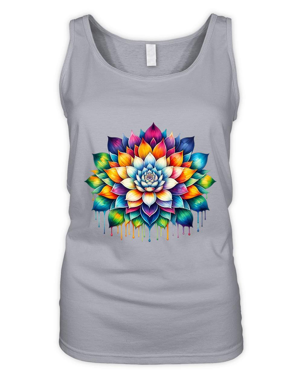 Colorful Mandala Yoga Organic Women's Tank Top