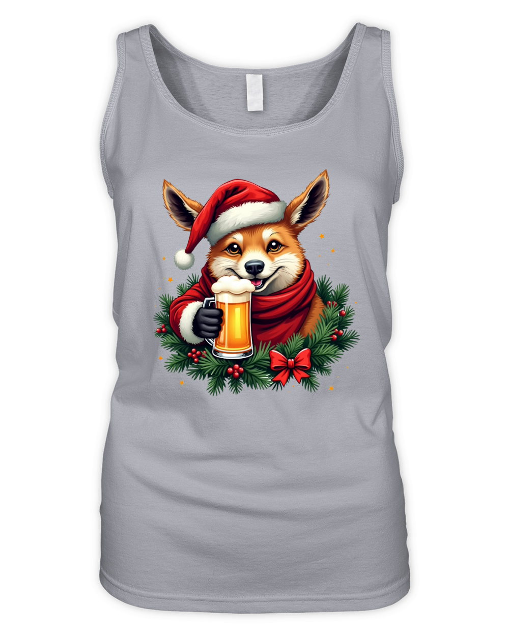 Funny Animal Beer Christmas Sublimation 6 03 Organic Women's Tank Top