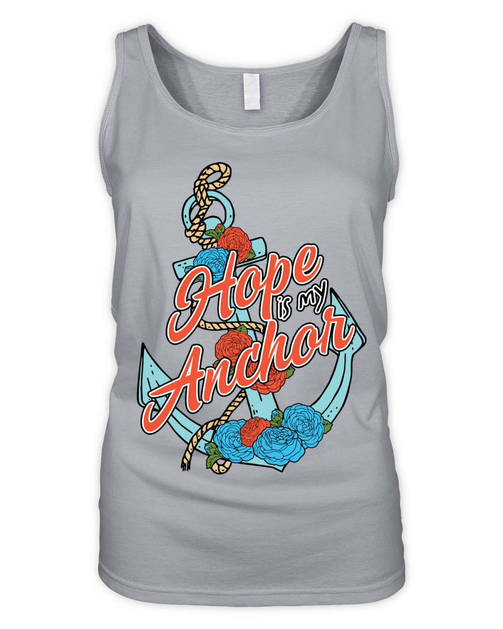 Hope is my Anchor Christian Organic Women's Tank Top