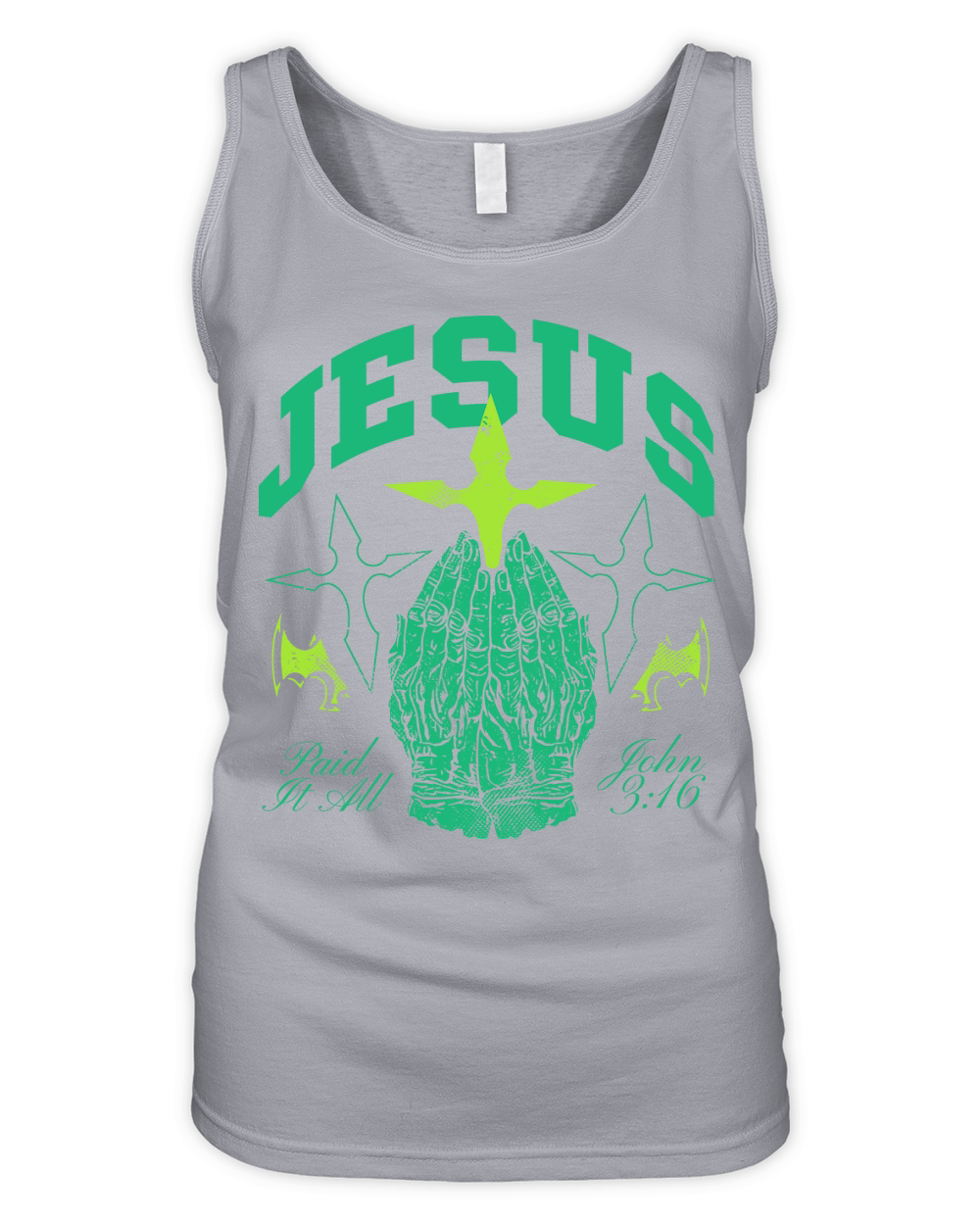 Jesus Paid It All Organic Women's Tank Top