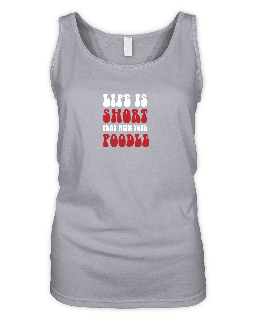 Life is short play with your poodle 10 Organic Women's Tank Top