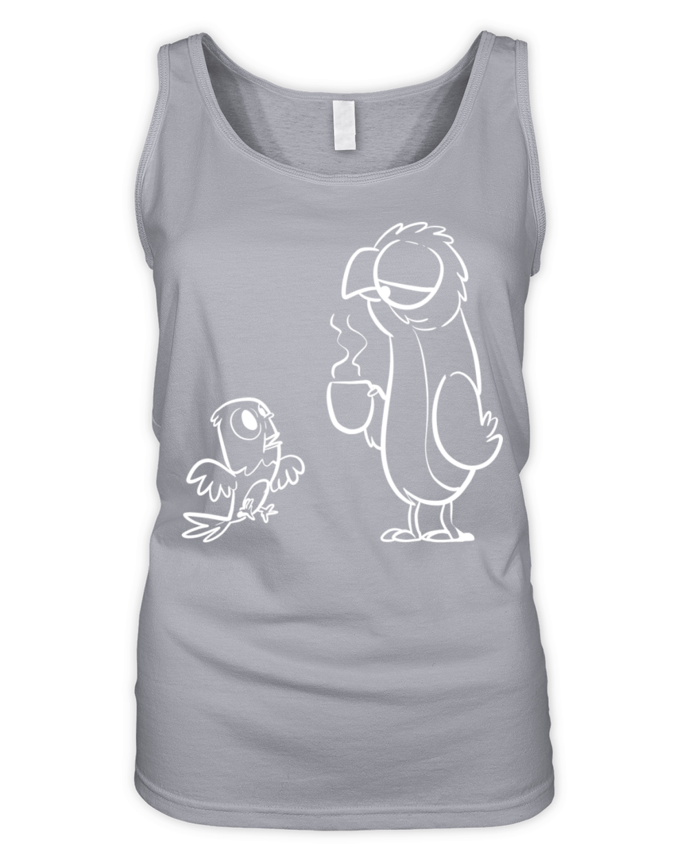 Morning Little Parrot Morning Person Gift Organic Women's Tank Top