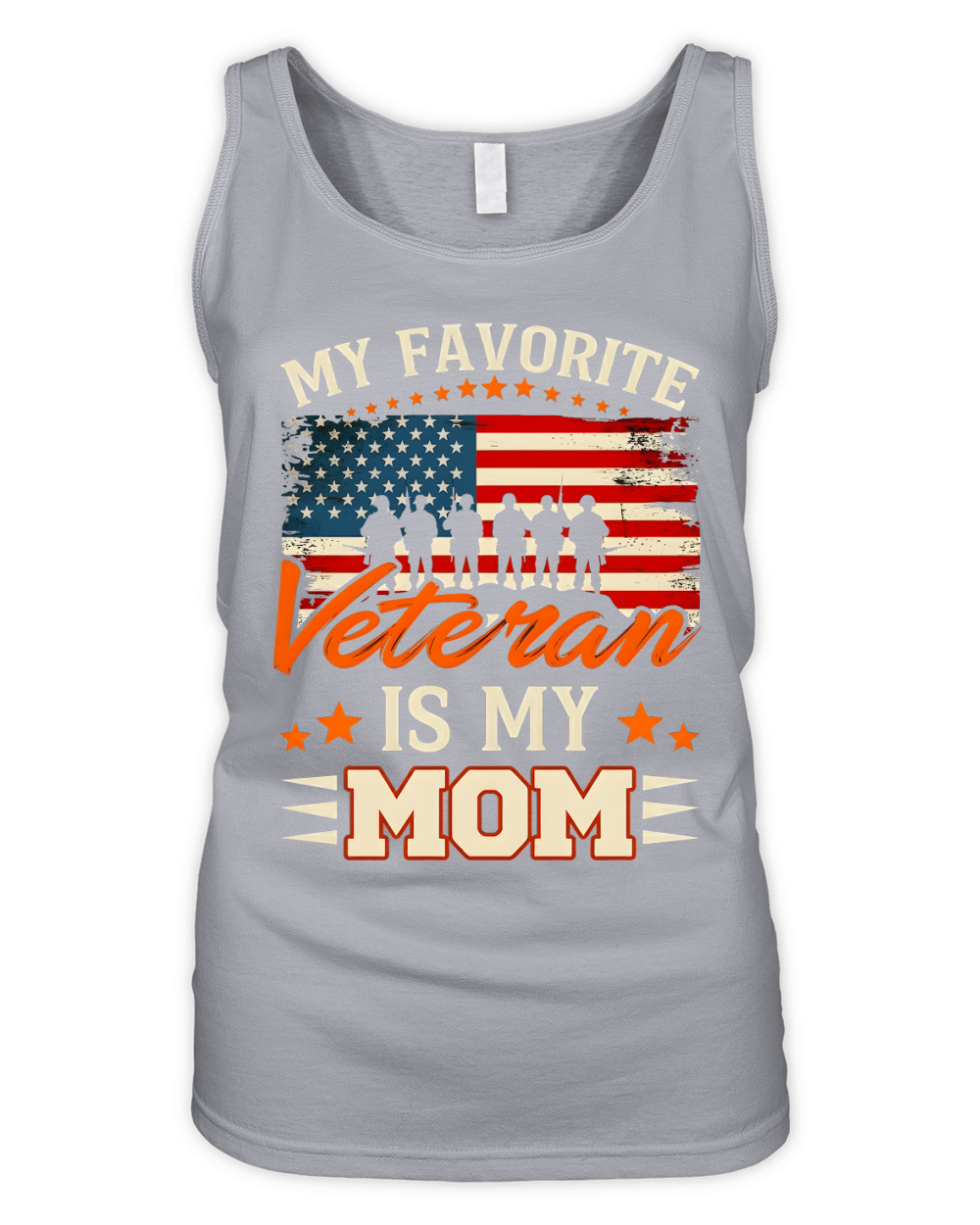 My favorite Veteran Is My Mom 02 Organic Women's Tank Top