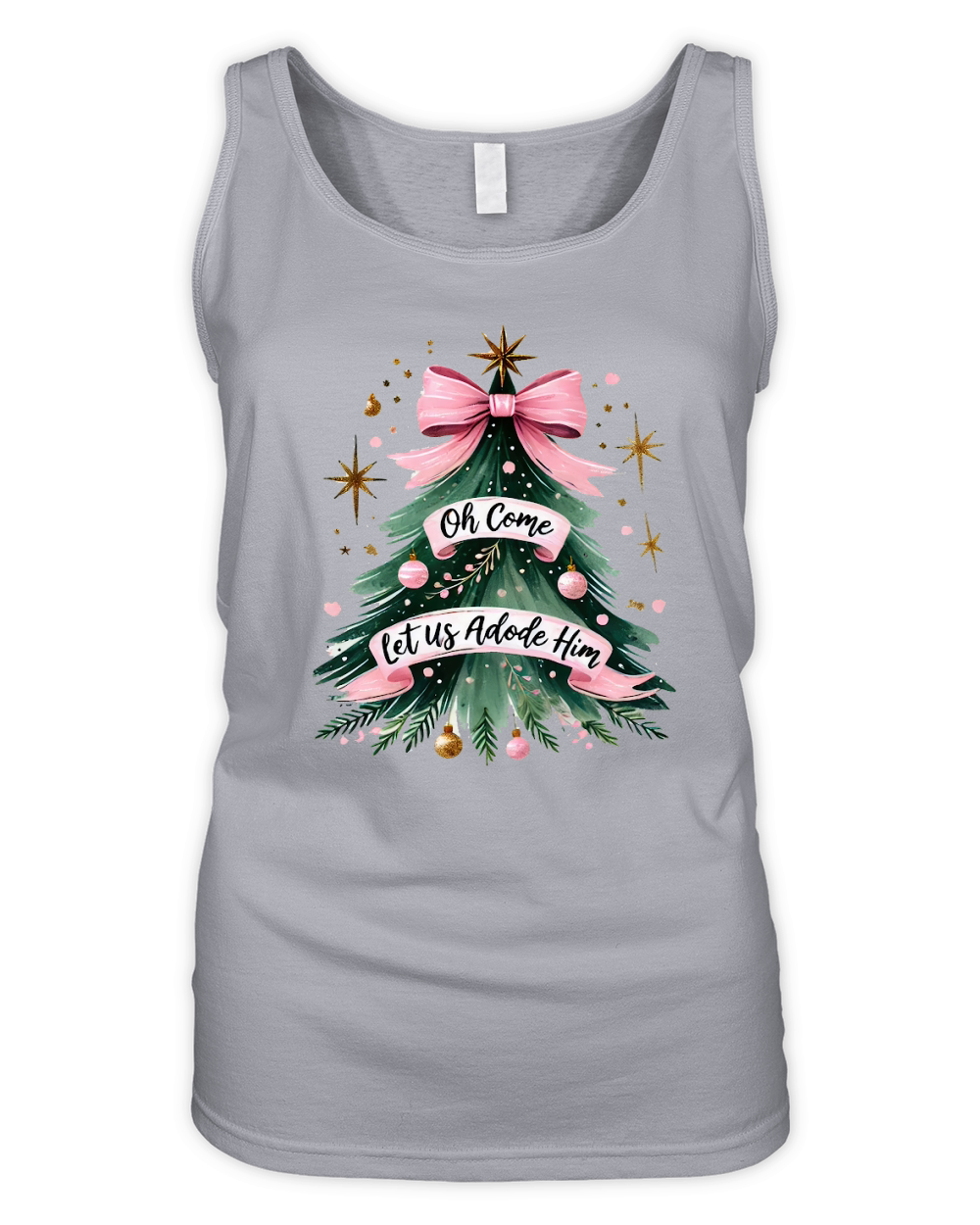 Oh Come Let Us Adore Him Organic Women's Tank Top