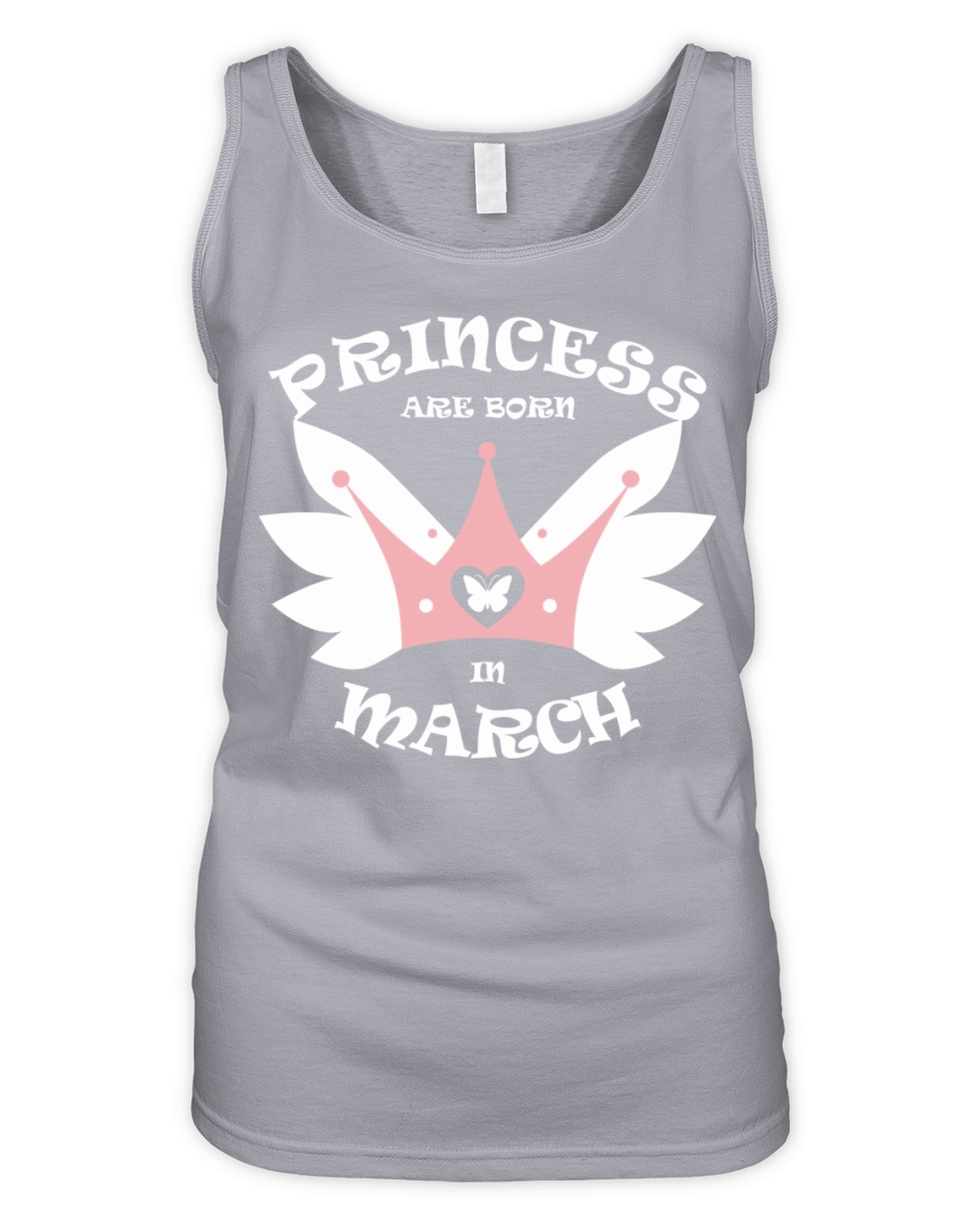 Princess Are Born In March Organic Women's Tank Top