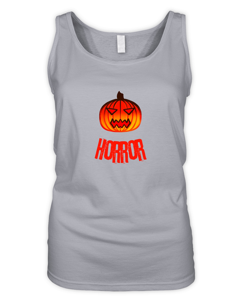 Pumpkin Horror Organic Women's Tank Top