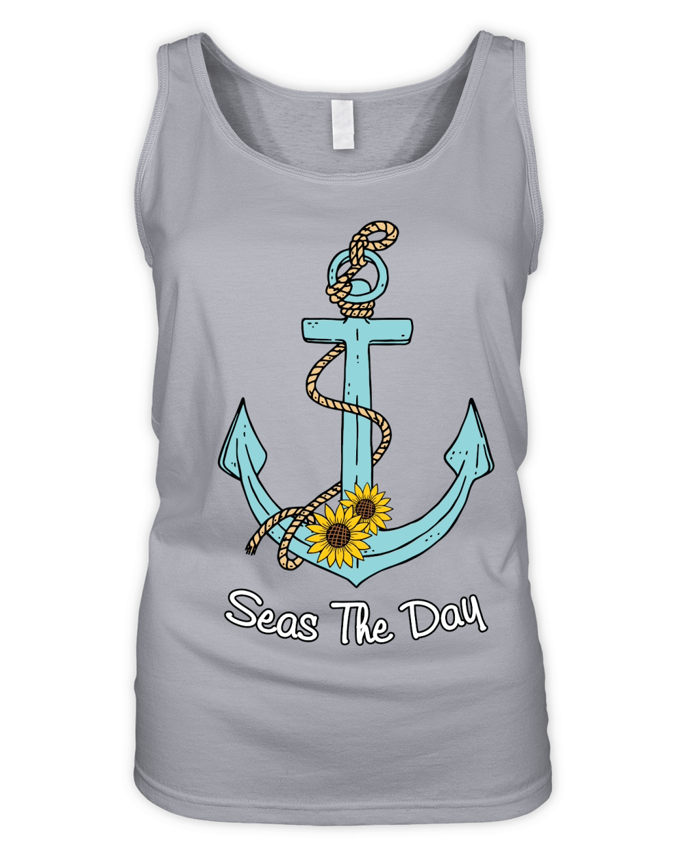 Seas the Day Anchor Organic Women's Tank Top