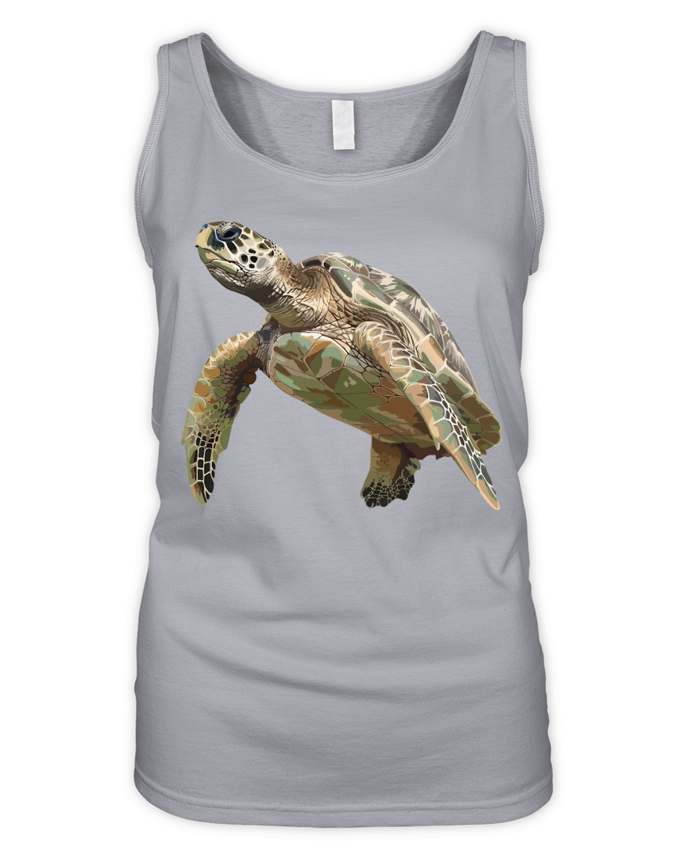Turtle Vector Illustration 03 Organic Women's Tank Top
