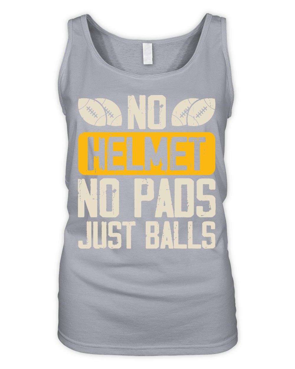 Vintage Rugby Player no Helmet no pads just balls Organic Women's Tank Top