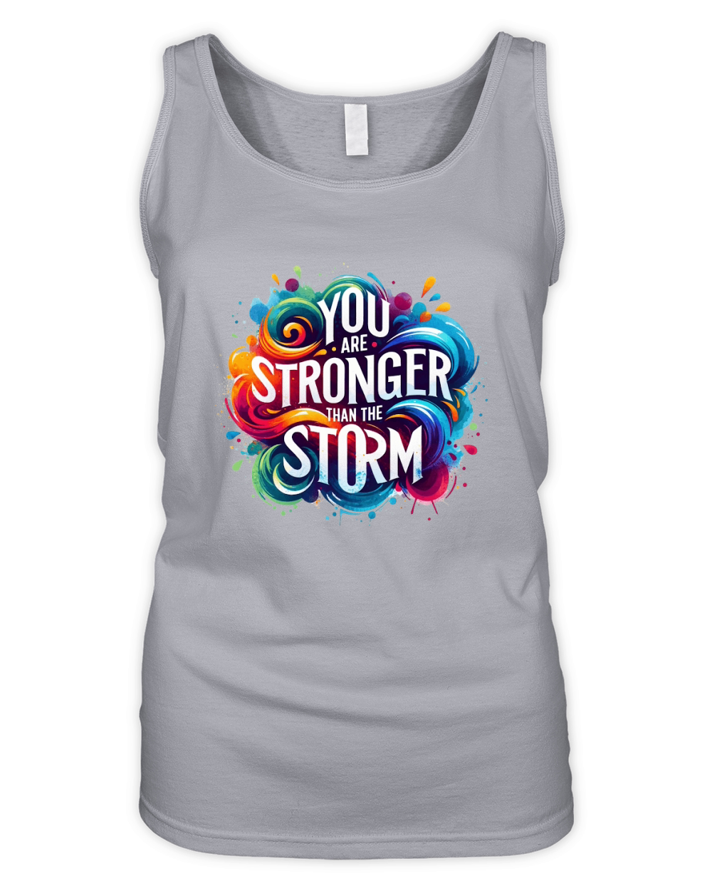 You are stronger than the storm Organic Women's Tank Top