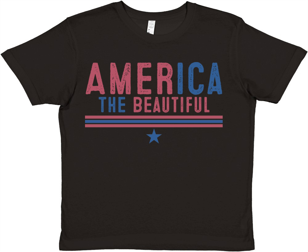 America The Beautiful Premium Kids Crewneck T-shirt