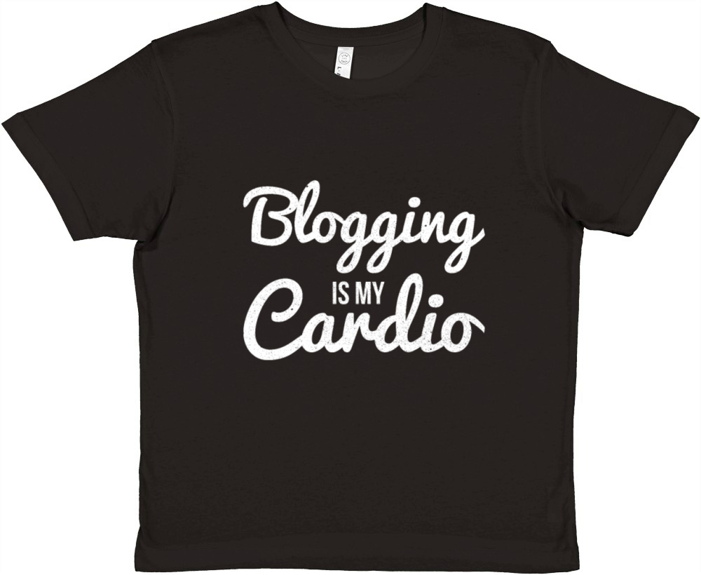 Blogging is my Cardio Premium Kids Crewneck T-shirt