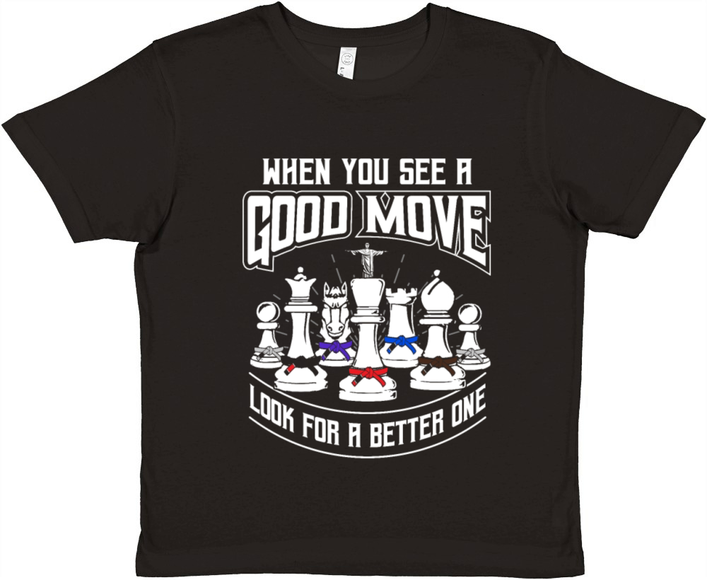 Chess Move - BJJ and Jiu Jitsu T Shirt Premium Kids Crewneck T-shirt