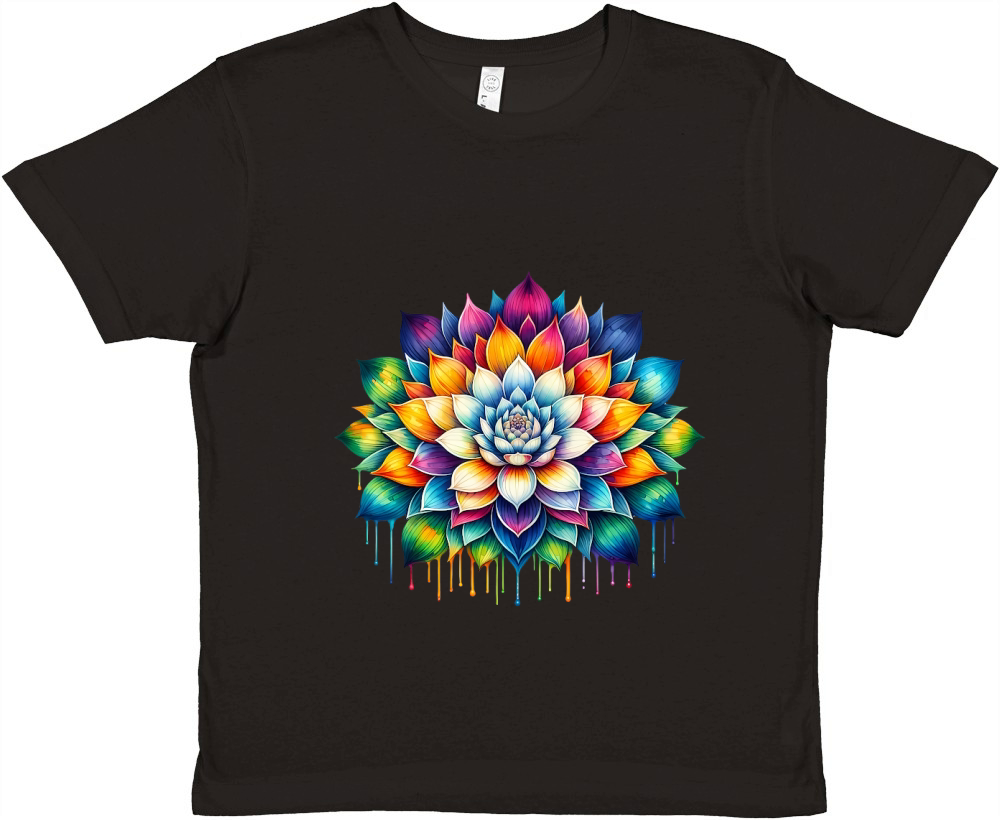 Colorful Mandala Yoga Premium Kids Crewneck T-shirt