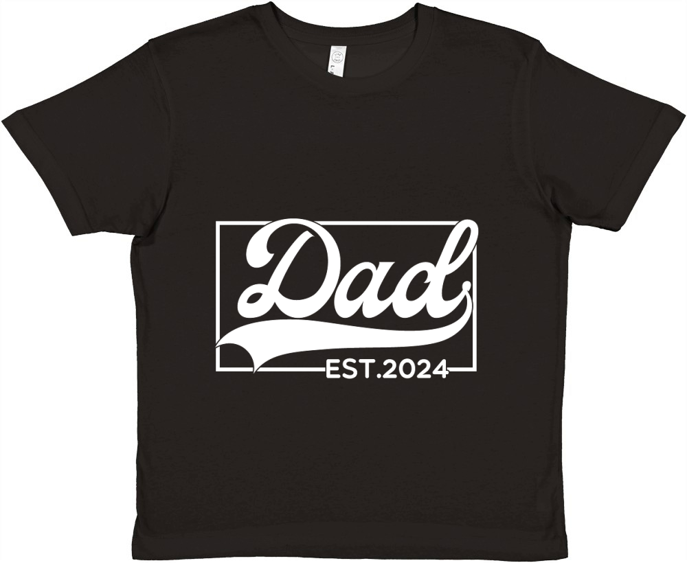 Dad EST.2024 02 Premium Kids Crewneck T-shirt