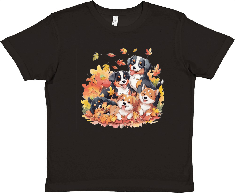 Dog Watercolor Bundle 04 Premium Kids Crewneck T-shirt