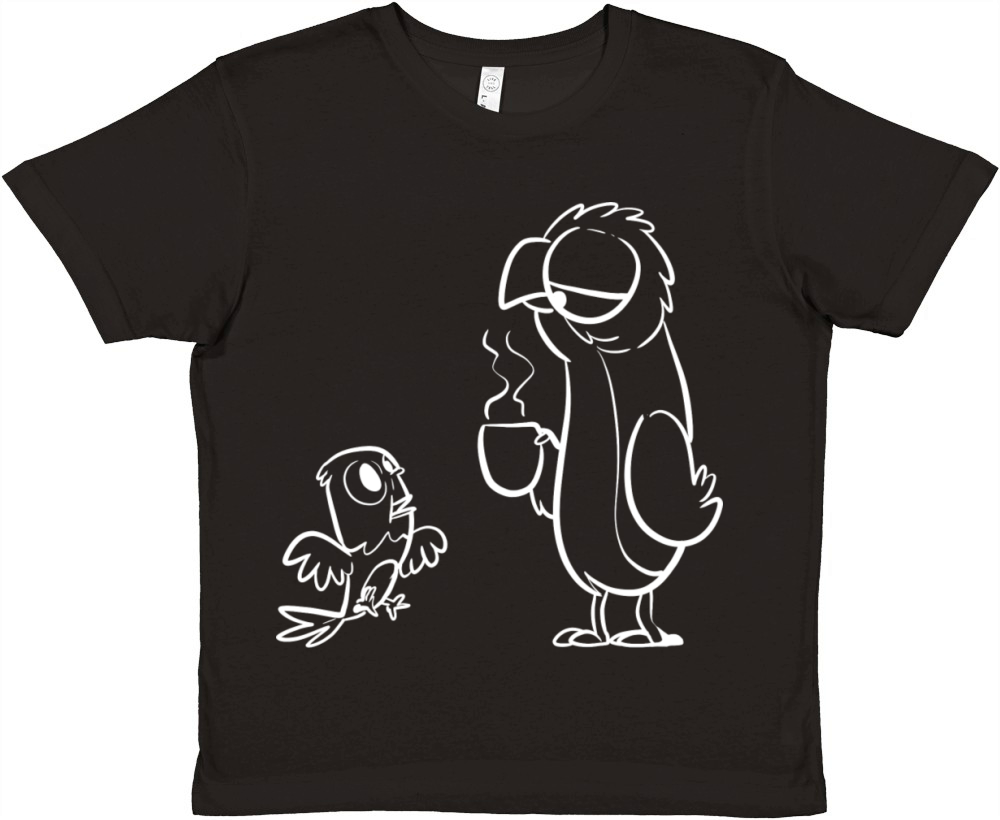 Morning Little Parrot Morning Person Gift Premium Kids Crewneck T-shirt